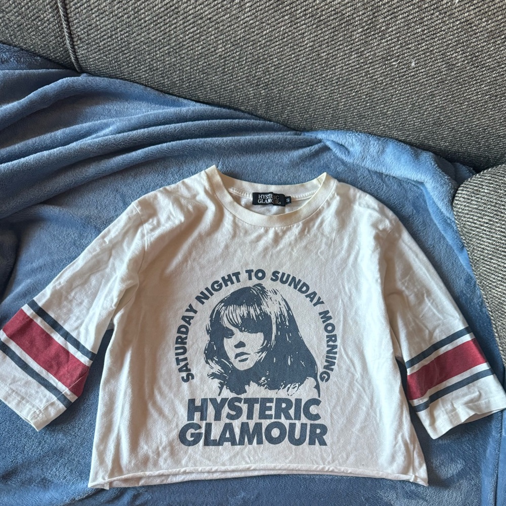 Hysteric Glamour 3/4 long sleeve crop top